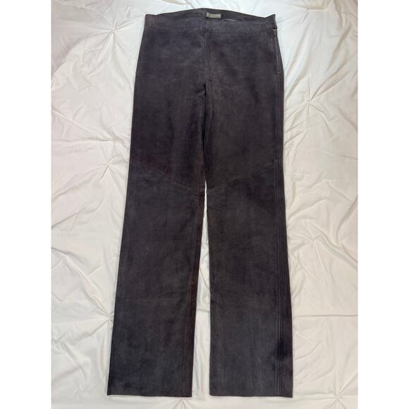 J Crew Women's Leather Pants size 6 Western Festival Indie Boho Coachella Gothic - Picture 1 of 9